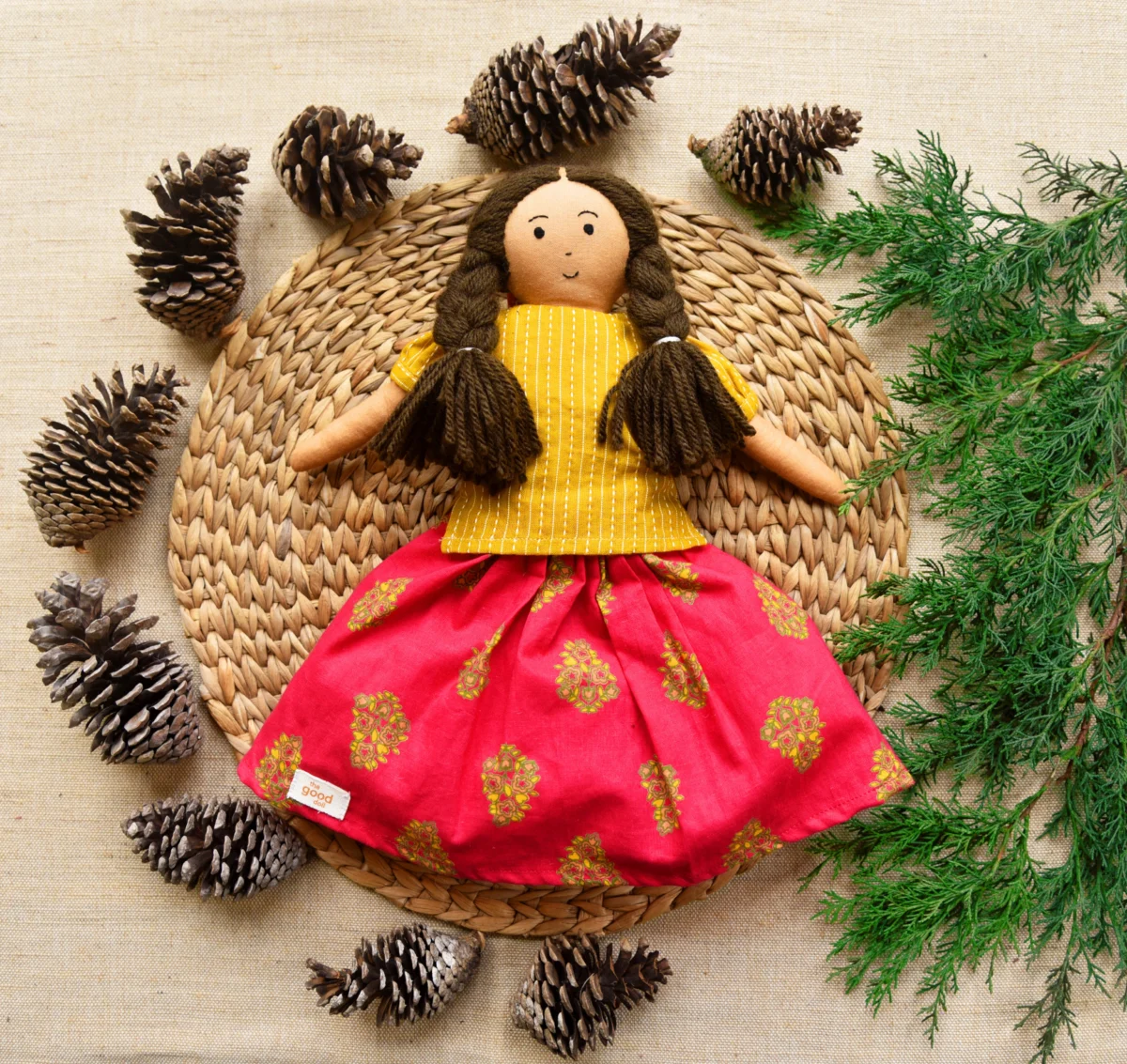 Handcrafted Doll Nilah in Classic Yellow GD-1 - Image 3