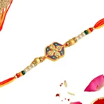 Handcrafted Designer Multicolor Beaded Rakhi – RK-1 - Image 3