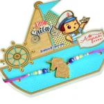 Dreamy Unicorn Charm Rakhi – RK-94 | Pastel Thread Rakhi for Kids - Image 3