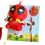 Deadpool Rakhi Gift Pack for Kids - RK-32 | Soft Toy & Designer Rakhi - Image 4