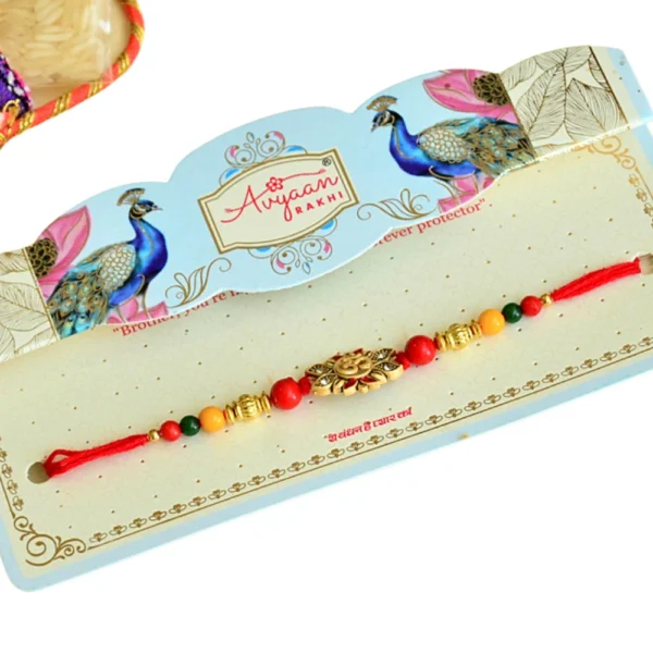 Spiritual Om Rakhi – RK-64 | Perfect Blend of Tradition & Festivity - Image 4