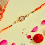 Handcrafted Designer Multicolor Beaded Rakhi – RK-1
