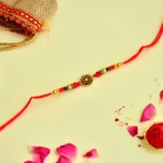 Handcrafted Designer Multicolor Beaded Rakhi – RK-3 - Image 2