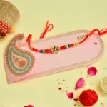 Handcrafted Designer Multicolor Beaded Rakhi – RK-4