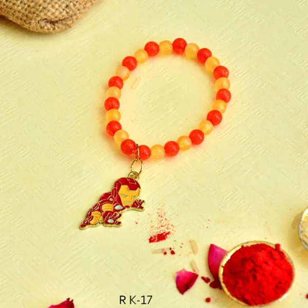 Kids Iron Man Rakhi Bracelet – Trendy Cartoon Rakhi for Boys - RK-17