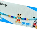 Mickey Mouse Kids Rakhi with Bright Beads and Cartoon Charm - RK-11 - Image 4