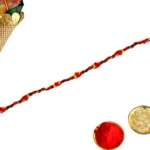 Handcrafted Braided Thread Rakhi – RK-140 | Simple Elegance in Tricolor Thread - Image 3