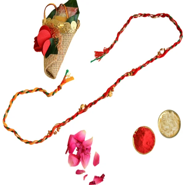 Classic Thread Mauli Rakhi – RK-141 | Traditional Thread Rakhi - Image 3