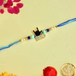 Stylish BRO Rakhi with Funky Hand Symbol - RK-155