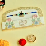 Stylish BRO Rakhi with Funky Hand Symbol - RK-155 - Image 2