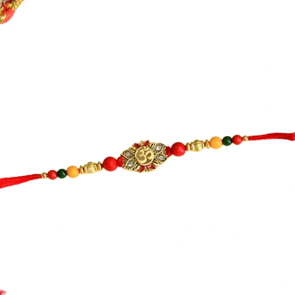 Spiritual Om Rakhi – RK-64 | Perfect Blend of Tradition & Festivity - Image 3