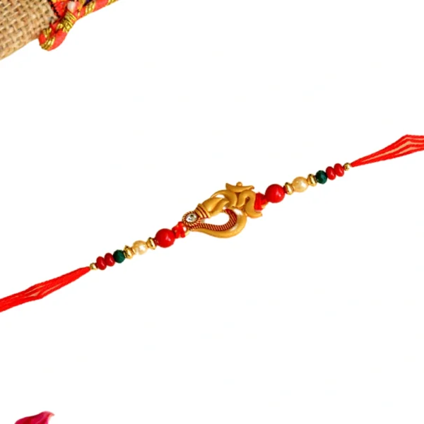 Divine OM Rakhi – RK-65 | Thread of Tradition & Trust - Image 3