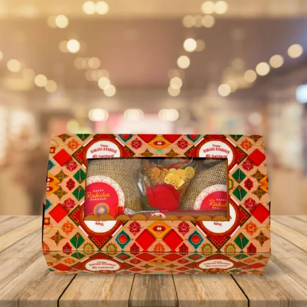 Raksha Bandhan Dry Fruits & Chocolate Combo – Club with Rakhi | Craftearth - RC-1