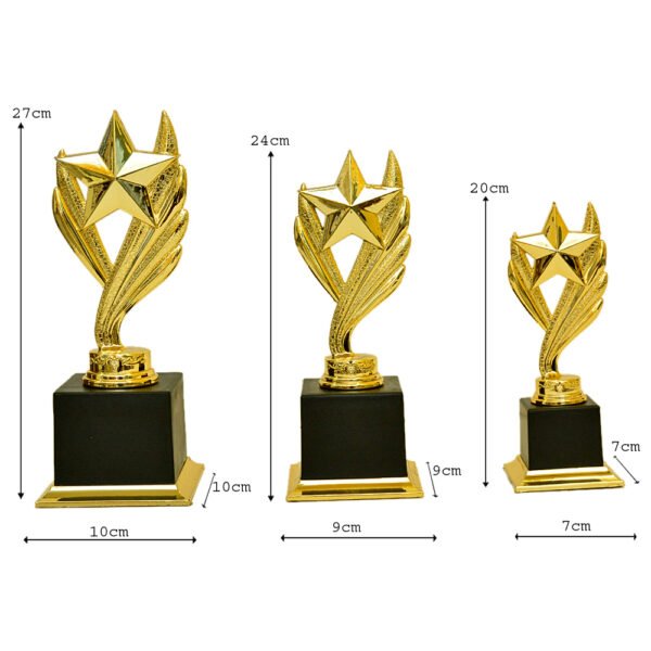Black Unique Design Trophy – M-547 - Image 5