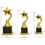 Black Unique Design Trophy – M-548 - Image 3
