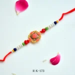 Traditional  Rakhi with Pearl and Color Beads – RK-173