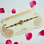 Royal Feather Rakhi – RK-192 | Designer Rakhi with Motif & Stone Detailing - Image 2