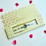 Classic Peacock Square Meenakari Rakhi – RK-221 | Traditional Beaded Rakhi - Image 2