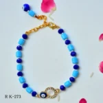 Crystal Evil Eye Rakhi Bracelet – Protective Charm for Brother - RK-273