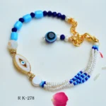 Stylish Evil-Eye Charm Rakhi Bracelet - RK-278