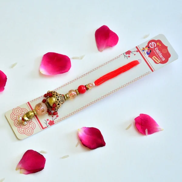 Elegant Lumba Rakhi for Bhabhi - RK-291 - Image 2