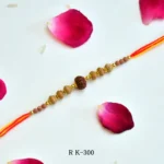 Divine Rudraksha Rakhi | Sacred Elegance for Raksha Bandhan – RK-300