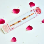 Traditional Rakhi with Pearls & Center Shell Bead - RK-306 - Image 2