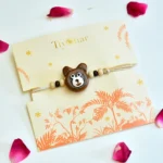 Cute Brown Bear Rakhi for Kids - RK-314 - Image 2