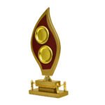 Golden Leaf Design Trophy – M-537 - Image 2