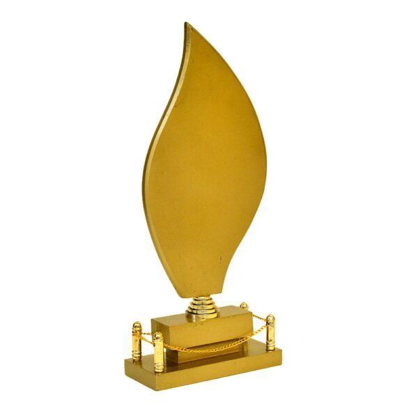 Golden Leaf Design Trophy – M-537 - Image 3