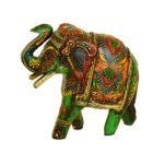 Hand-Painted Wooden Elephant Figurine – Traditional Indian Decor – WD-153-A - Image 2
