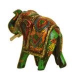 Hand-Painted Wooden Elephant Figurine – Traditional Indian Decor – WD-153-A - Image 3