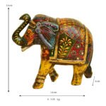 Hand-Painted Wooden Elephant Figurine – Traditional Indian Decor – WD-152-A - Image 4