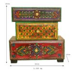 Handcrafted Wooden Chest of Drawers – Ethnic Rajasthani Design – WD-148-A - Image 4