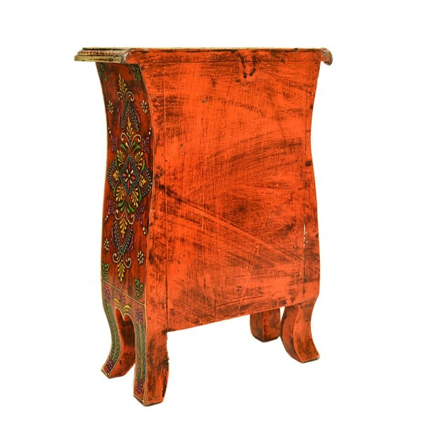 Handcrafted Wooden Chest of Drawers – Traditional Rajasthani Art – WD-150-A - Image 3