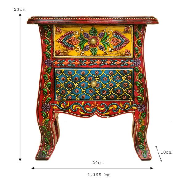 Handcrafted Wooden Mini Chest – A Vintage Storage Solution – WD-147-A - Image 4