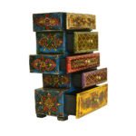 Handcrafted Wooden Chest of Drawers – Ethnic Rajasthani Design – WD-149-A - Image 2