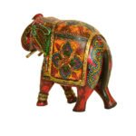 Hand-Painted Wooden Elephant Figurine – Traditional Indian Decor – WD-151-A - Image 3
