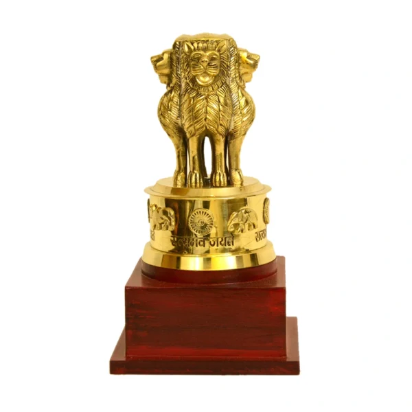 Premium Ashoka Pillar Brass Replica BR-1-G