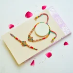 Traditional Colorful Beaded Bhaiya-Bhabhi Rakhi Set – RK-268 - Image 2