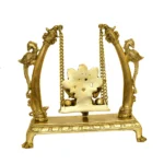 Traditional Brass Lord Ganesha Jhula Idol - BR-316-A - Image 3