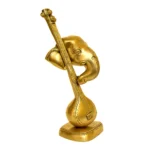 Handcrafted Brass Lord Ganesha with Veena Idol - BR-308-A - Image 2