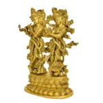 Traditional Brass Radha Krishna Idol - BR-311-A - Image 2