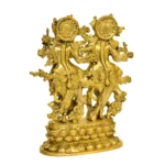 Traditional Brass Radha Krishna Idol - BR-311-A - Image 3
