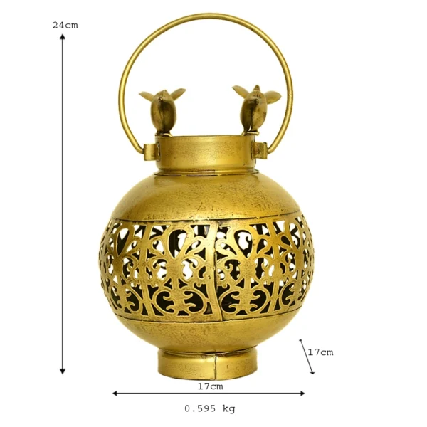 Vintage Decorative Lantern – Handcrafted Elegance - I-192-A - Image 4
