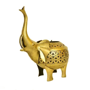 Elephant Vintage Decorative Lantern – Handcrafted Elegance - I-193-A