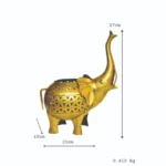 Elephant Vintage Decorative Lantern – Handcrafted Elegance - I-193-A - Image 3