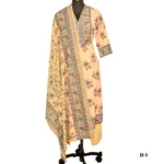 CraftEarth Floral Printed Cotton Suit Sets with Dupatta K-D1 - Image 2