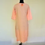 CraftEarth Peach Cotton Suit Set with Matching Dupatta for Women K-D133 - Image 4