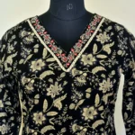 CraftEarth Women's Traditional Black Salwar Suit Set with Dupatta K-D134 - Image 2